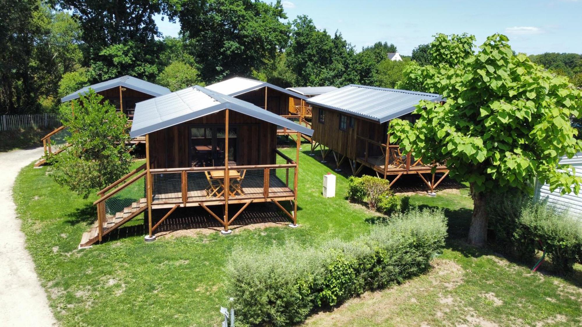 Camping De La Plage De Cleut-Rouz Fouesnant Exterior foto